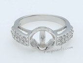 Srm032 Fashion 925 Silver sparkling Zircon Ring Setting wholesale,US size 7