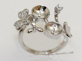 srm059  sterling silver ring setting in adjust size