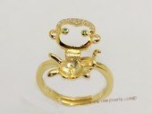 srm063  Gold color sterling silver ring setting