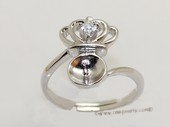 srm076 sterling silver ring setting in adjust size