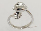 srm077 sterling silver ring setting in adjust size