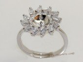 srm078 sterling silver ring setting in adjust size