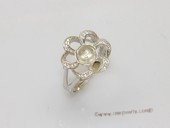 srm130  Fashion Sun Flower Design 925 Silver Adjustable Ring Setting