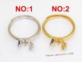 srm140 Fashion 925 Silver Adjustable Ring Setting wholesale