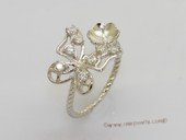 srm154 Wholesale Fashion 925 Silver Adjustable Ring Setting