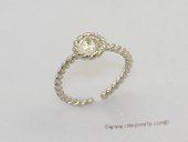 srm157 Fashion 925 Silver Adjustable Ring Setting wholesale