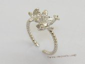 srm159 Wholesale Adjustable Ring Setting in 925 Silver