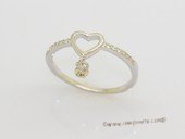 srm163 Stylish Love heart sterling silver Ring Setting on sale