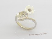 srm167 Stylish Flower sterling silver Ring Setting on sale