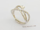 srm175 Wholesale adjust size sterling silver ring setting
