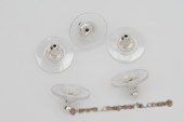 Ssfit001 Wholesale Plastic Sterling Silver Ear Nut in Pairs