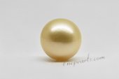 ssp10-11mm Wholesale 10-11mm AA grade south sea loose pearl in nature  golden color