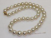 sspn001 17.5-inch 9.3-12mm light yellow south sea pearl necklace