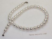 sspn003 17.5-inch 9.1-11.9mm white south sea pearl necklace