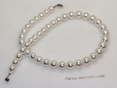 sspn003 17.5-inch 9.1-11.9mm white south sea pearl necklace