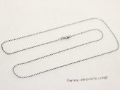 Stnc009 23inch Silver toned Copper Necklace chain, Bag of 10