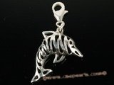 stp013 wholesale Classic Dolphin Charm in Sterling Silver