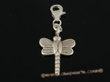 stp028 Sterling Silver dragonfly design bracelet Charm on sale