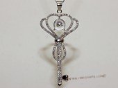stp157 Sterling Silver Sparkling Zircon Pendant Tail For Jewelry Marking