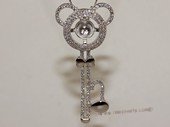 stp160 Sterling Silver Sparkling Zircon Pendant Mounting For Jewelry Marking