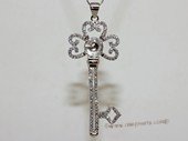 stp165 Sterling Silver Sparkling Zircon Pendant Mounting For Jewelry Marking