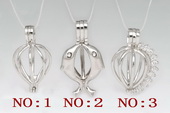 Swpm001 Sterling silver Wish pearl pendants (cages) wholesale