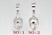 Swpm004 Wholesale Sterling Silver Wish Pearl Cage Pendants