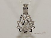 Swpm013 Wholesale 925Sterling Silver Lotus Flower Cage Pendant