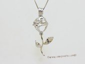 Swpm061 Wholesale Flower Design Cage Pendant in Sterling Silver