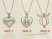 Swpm079 Sterling silver Wish pearl pendants (cages) wholesale
