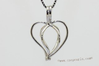 Swpm086 Wholesale  Heart  Design Cage Pendant in Sterling Silver