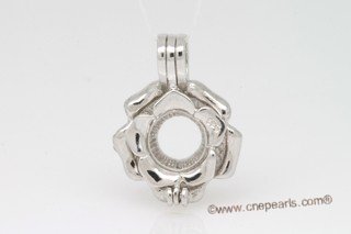 Swpm101 Sterling silver Wish pearl pendants (cages) wholesale