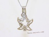 Swpm503 Large Size Star Design Cage pendant in 925 Sterling Silver
