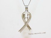 Swpm504 Large Size Ribbon Design Cage pendant in 925 Sterling Silver