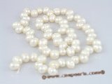 sds01 5 strands nature white 6-7m side-dirlled pearls