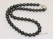 thpn011 17-inch 8.2-9.0mm black Tahiti pearl pearl necklace