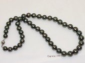 thpn015 17-inch  8.5-10.5mm black Tahiti pearl necklace