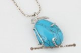 Tpd008 Fancy 25*35mm designer truquoise pendant