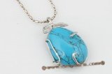 Tpd008 Fancy 25*35mm designer truquoise pendant