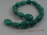 tqs001 21*25mm oval shape turquoise strand wholesale, 16"
