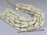 tqs009 13*30mm white faceted turquoise strands wholesale, 16"in length