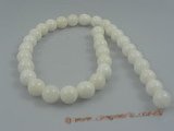 ts001 12mm white round Deep sea tridacna beads strands,16"in length