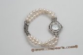 Wbr110 Hand knotted 6-7mm Potato Pearl Watch Bracelet